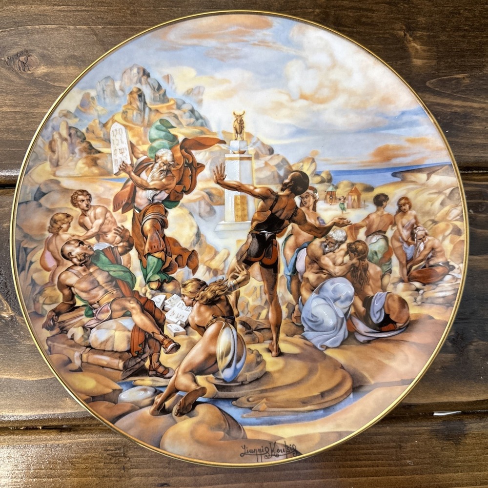 MOSES SMASHES THE TABLETS Plate The‎ Promised Land Yiannis Koutsis #11 of 12
